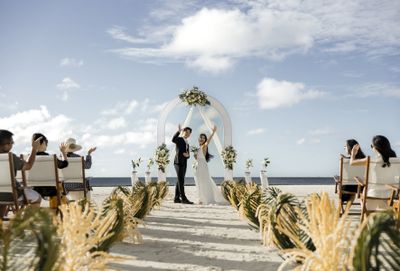 Wedding by the ocean