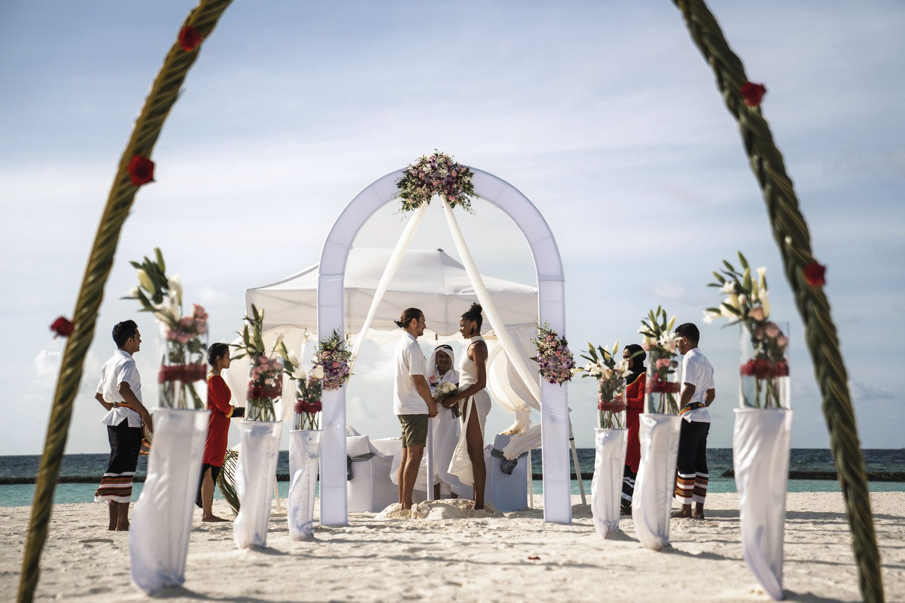 Wedding by the ocean