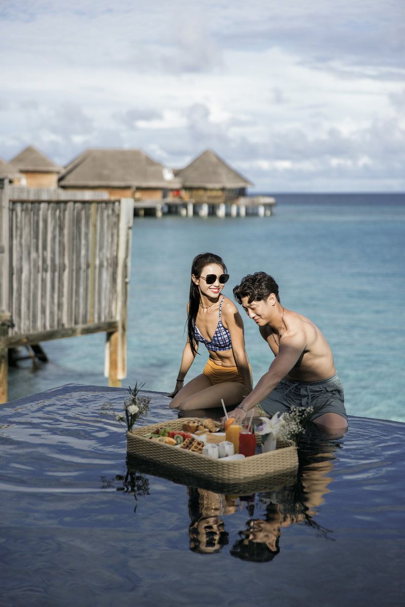 Honeymoon bliss in the Maldives