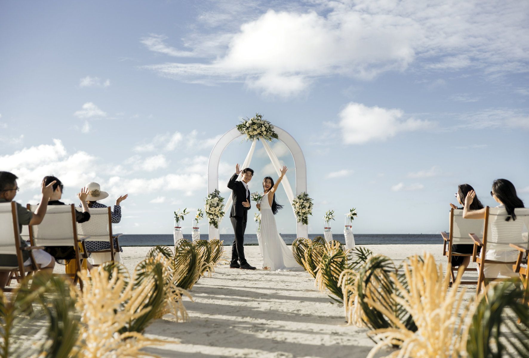 Wedding by the ocean